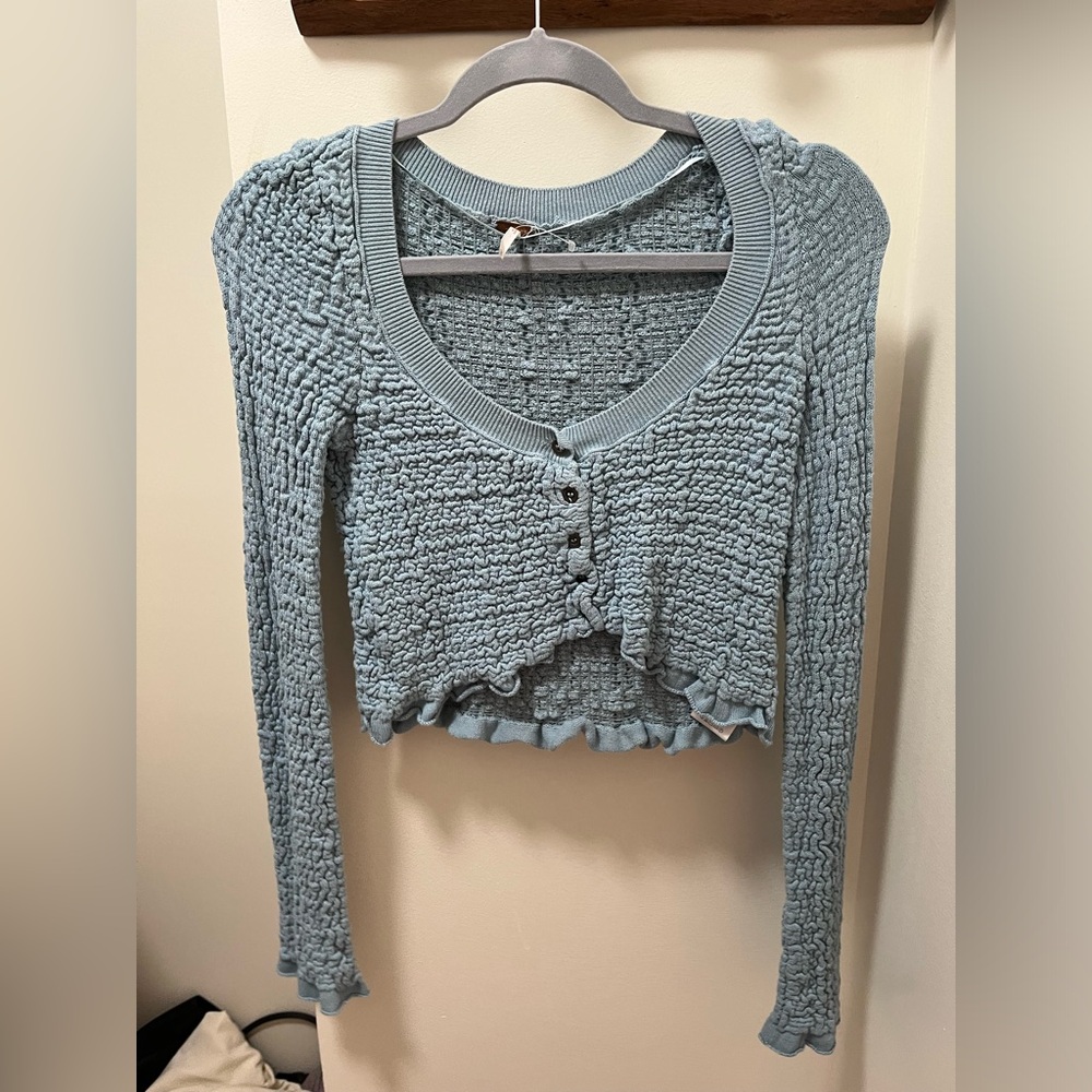 Free people blue sweater